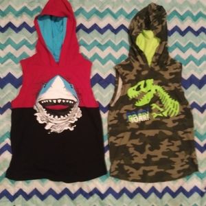 Hooded muscle tanks